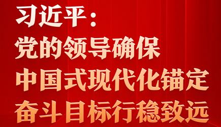 习近平：党的领导确保中国式现代化锚定奋斗目标行稳致远